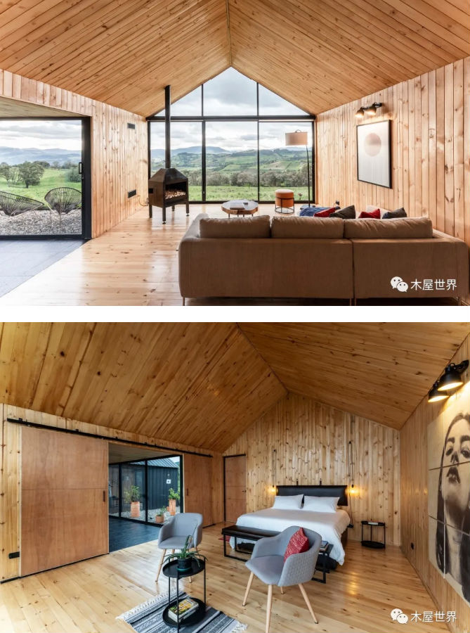 这座简陋而舒适的模块装配式建筑化小屋，荒野中惬意自然生活
